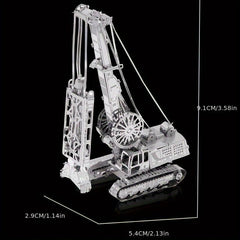 DIY 3D Metal Assembly Stainless Steel Puzzle Diaphragm Wall Grab Model