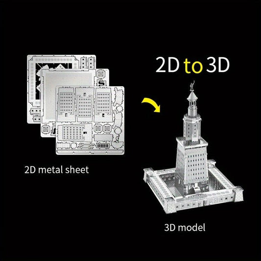 3D Metal Puzzle Alexander Lighthouse Educational Model
