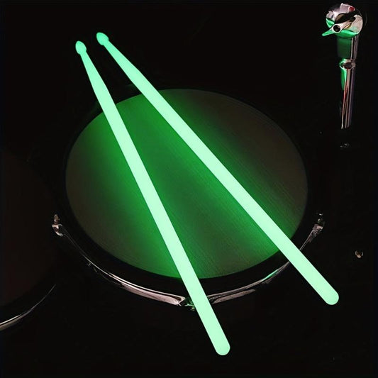 Luminous Light Up Drumsticks 5A Green for Stage Drummers