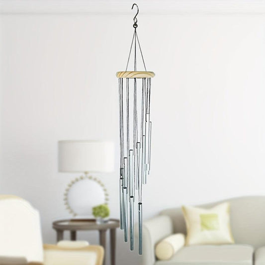 12-Tube Wind Chime with Bells for Relaxation
