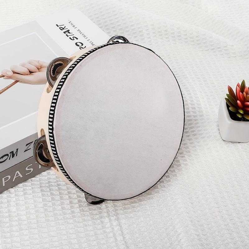 Lightweight Handheld Tambourine for Teachers, Students & Performers