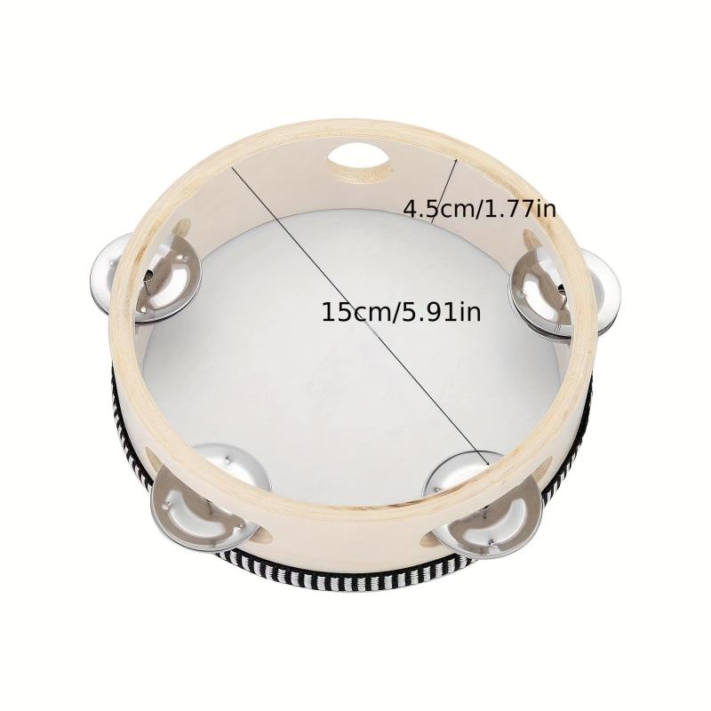 Lightweight Handheld Tambourine for Teachers, Students & Performers