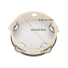 Lightweight Handheld Tambourine for Teachers, Students & Performers