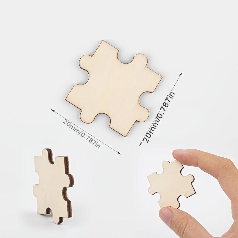DIY Wooden Puzzles for Crafts and Painting