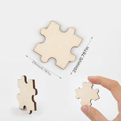 DIY Wooden Puzzles for Crafts and Painting
