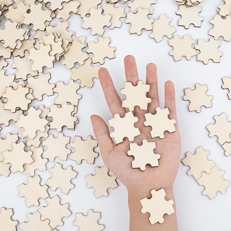 DIY Wooden Puzzles for Crafts and Painting