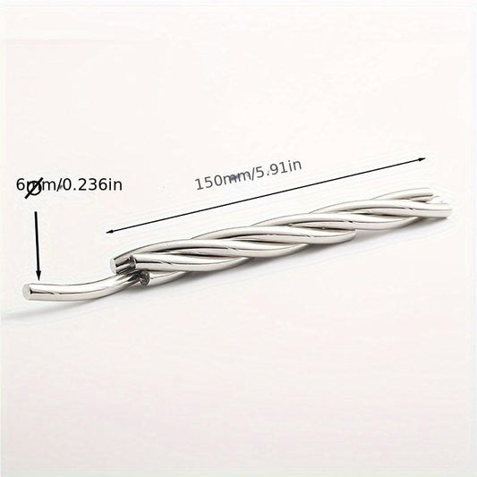Spiral Iron Fried Dough Twists Educational Toy Mint Rod Rotating Luban Lock