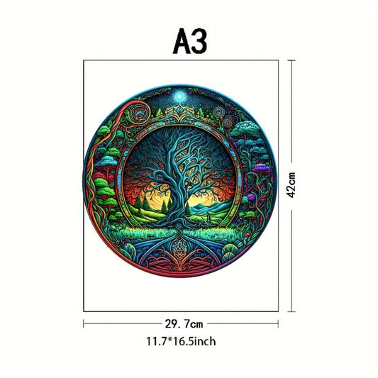 Magic Forest Small Tree Wooden Puzzles High Jigsaw Puzzles