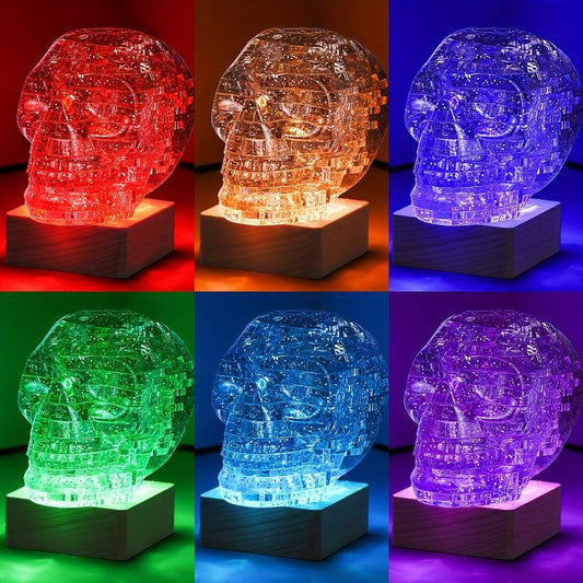 Skull Puzzle Light Gray Educational Jigsaw Puzzle Toys