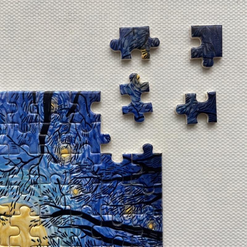 Painter Under The Stars Mini Test Tube Jigsaw Puzzle Painting Puzzle