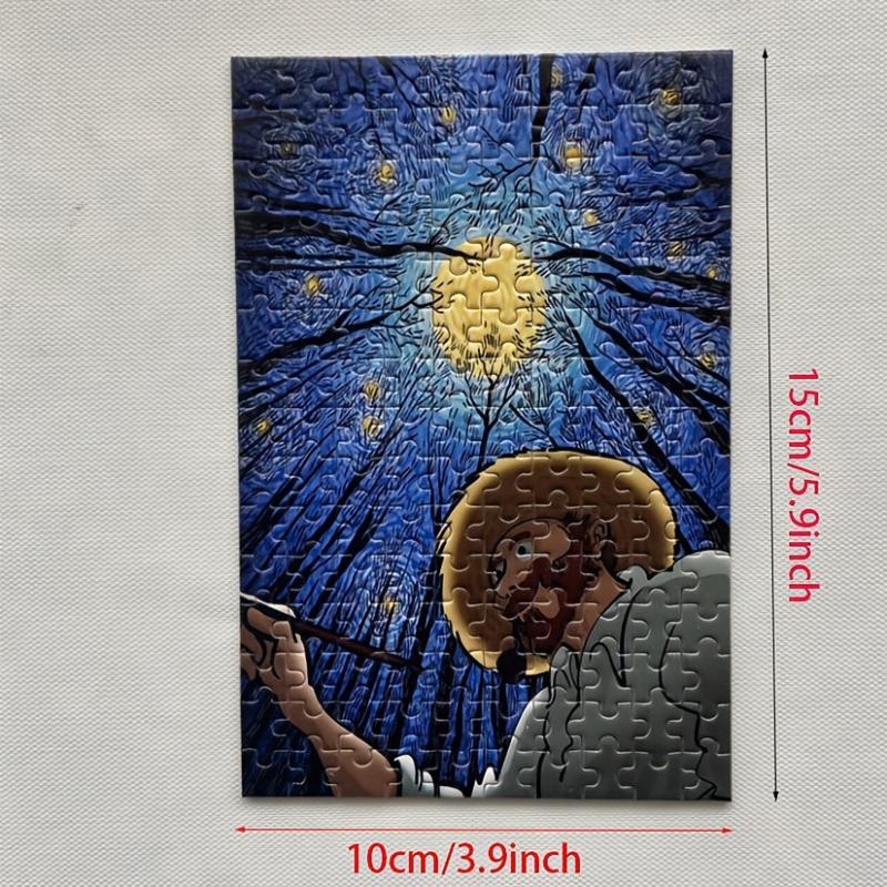 Painter Under The Stars Mini Test Tube Jigsaw Puzzle Painting Puzzle