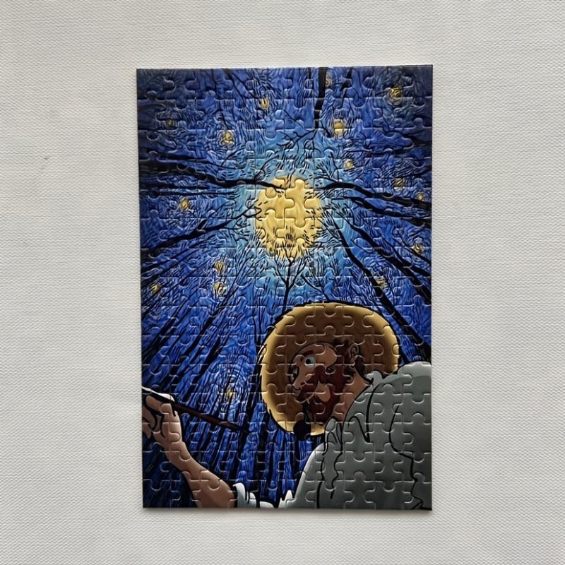 Painter Under The Stars Mini Test Tube Jigsaw Puzzle Painting Puzzle