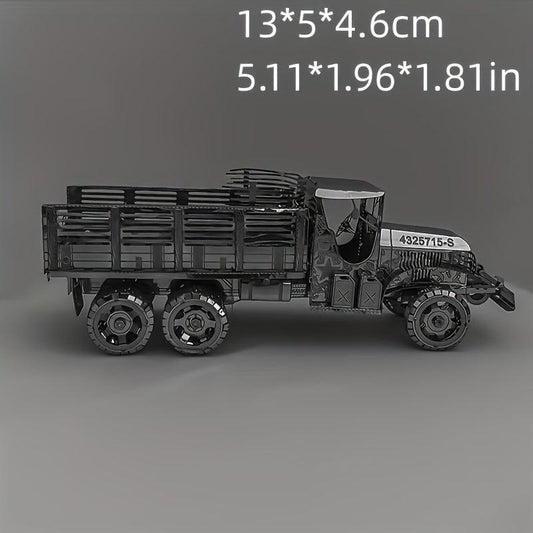 DIY Metal Toy Car Model 3D Game Puzzle Truck Model