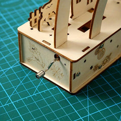3D Wooden Puzzle Wooden Luminous Lights Christmas Creative Ornaments