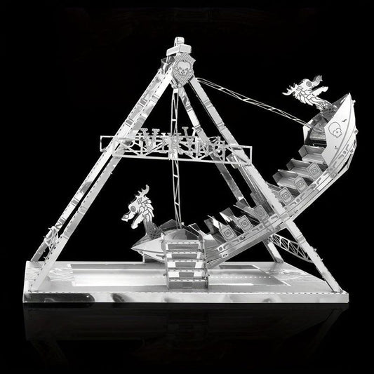 Metal 3D Puzzle Viking Pirate DIY Playground Building Gift