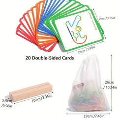 Wooden Intelligence Children's Jigsaw Puzzle Toys for 3-6 Year Olds