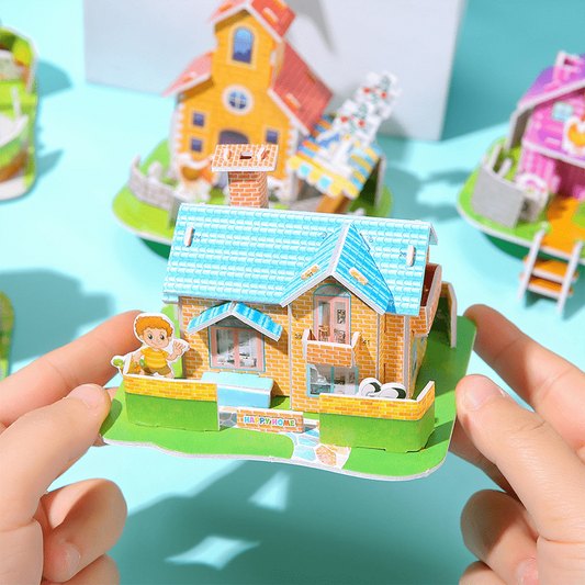 Fun DIY 3D House Puzzles for Kids