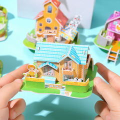 Fun DIY 3D House Puzzles for Kids