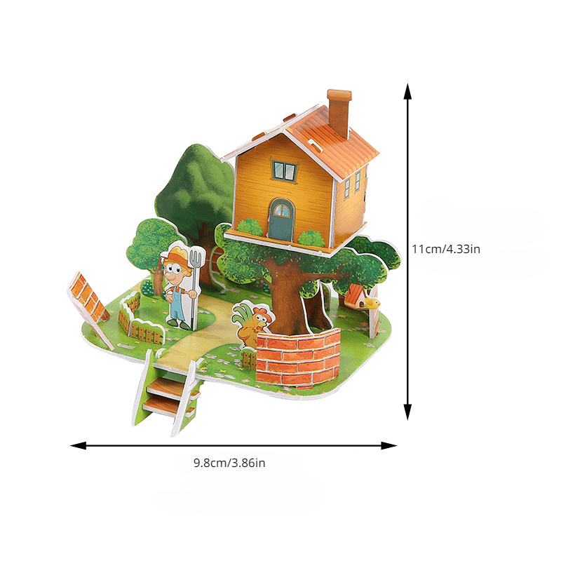 Fun DIY 3D House Puzzles for Kids