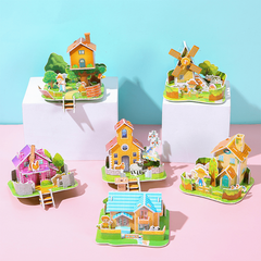 Fun DIY 3D House Puzzles for Kids