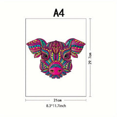 Wooden Puzzle Piggy Advanced Player Game