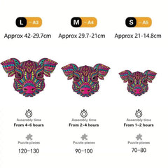 Wooden Puzzle Piggy Advanced Player Game