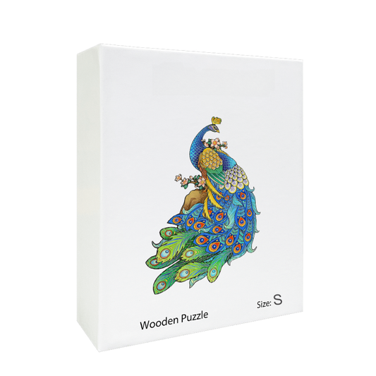 Peacock Wooden Puzzle Animal Shape Puzzle Unique Gift For Teens And Adults