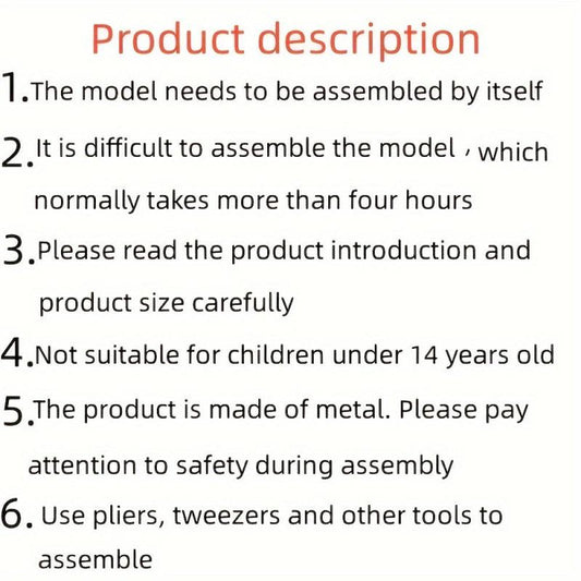 DIY Metal Assembled Toy Castle Model 3D Puzzle Building Hotel Hand Model