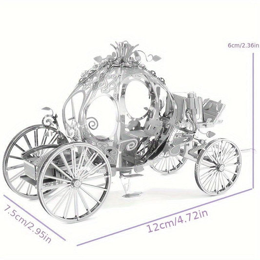 Princess Carriage DIY Metal Puzzle - Christmas Decoration Gift