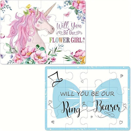 Wedding Puzzle Invitation Novel Style