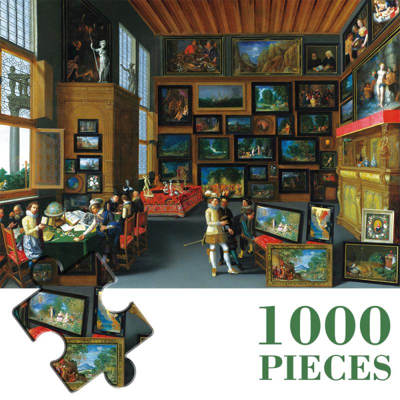 MaxRenard 1000-Piece Puzzle for Adults - Cognoscenti Room with Pictures