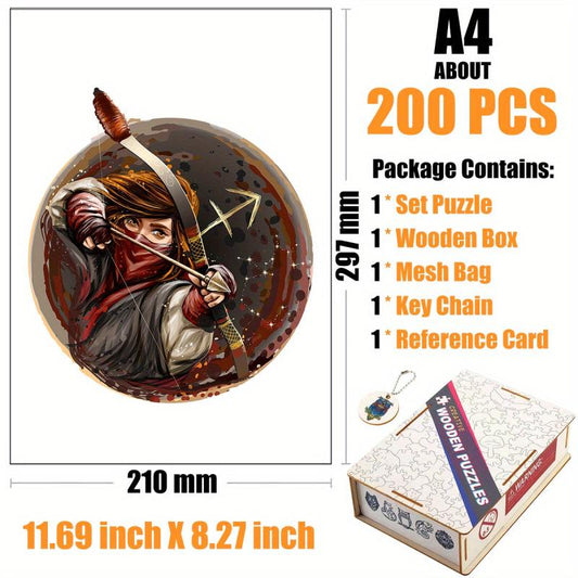 Sagittarius Wood Puzzle In Box