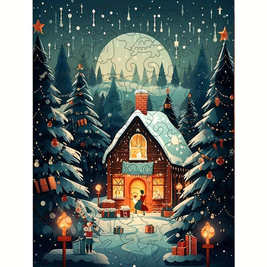 3D Wooden Puzzle Model Assembly Halloween Christmas Thanksgiving Gift