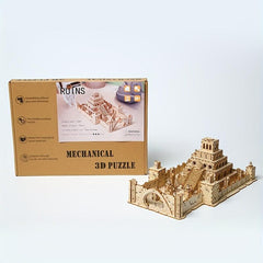 3D Wooden Puzzle: Ancient Ruins Secrets