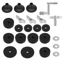 Drum Kit Cymbal Replacement Accessories Set - Wing Nuts, Washers, Felts & More