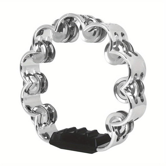 Adults' Hand Tambourine with Metal Bells on ABS Tambourine