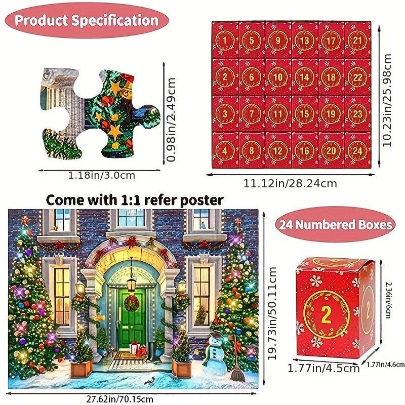 Christmas Advent Calendar Jigsaw Puzzles 1008 Pieces