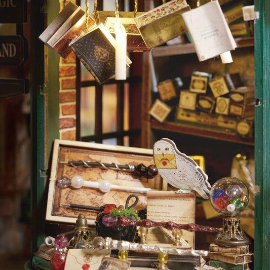 3D Puzzle Doll House Magic Shop Wooden Furniture Kit