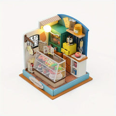 DIY Mini House 3D Puzzle Model Non-Mason Version