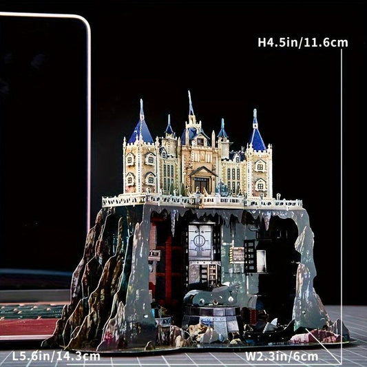 3D Metal Assembled Toy Castle Model Puzzle Game Building Manor Hand Model
