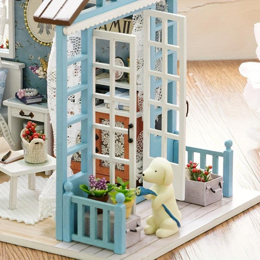 3D Jigsaw Puzzle Cabin Model House DIY Creative Birthday Gift Toy