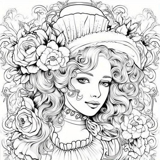 40pcs Beauty Coloring Book & Paper Set - Halloween Thanksgiving Christmas