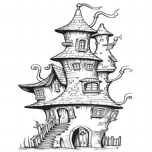 30pcs Fairy House Coloring Book Halloween Christmas Party Favor
