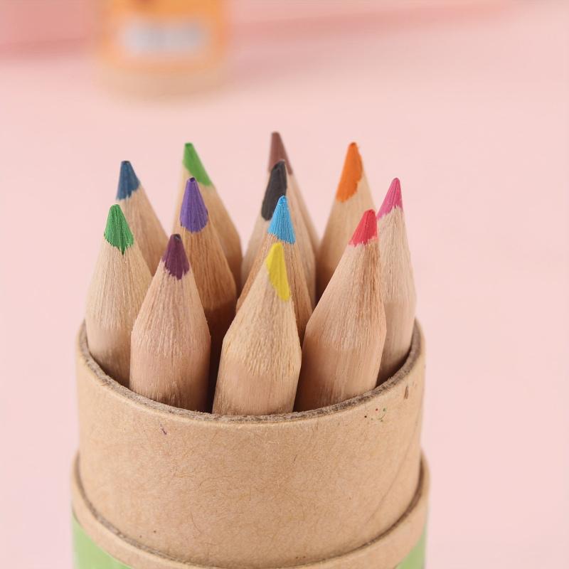 12 Colored Pencils Set with Sharpener for DIY Painting