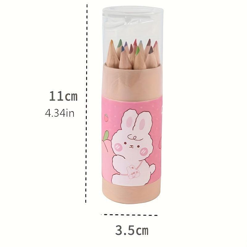 12 Colored Pencils Set with Sharpener for DIY Painting