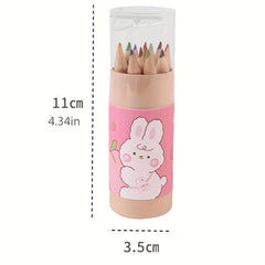 12 Colored Pencils Set with Sharpener for DIY Painting
