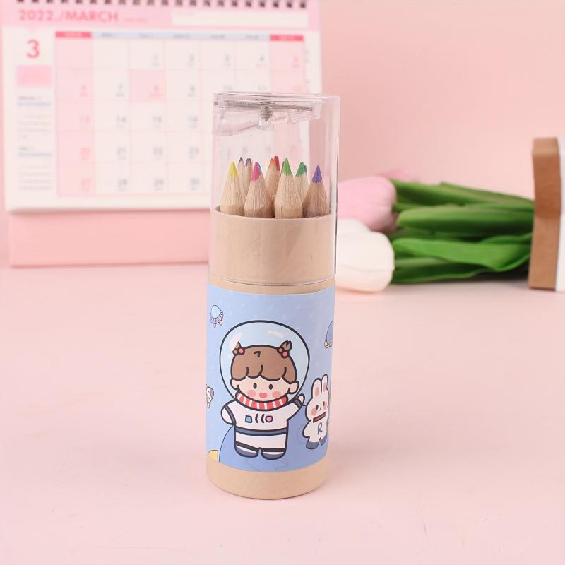 12 Colored Pencils Set with Sharpener for DIY Painting