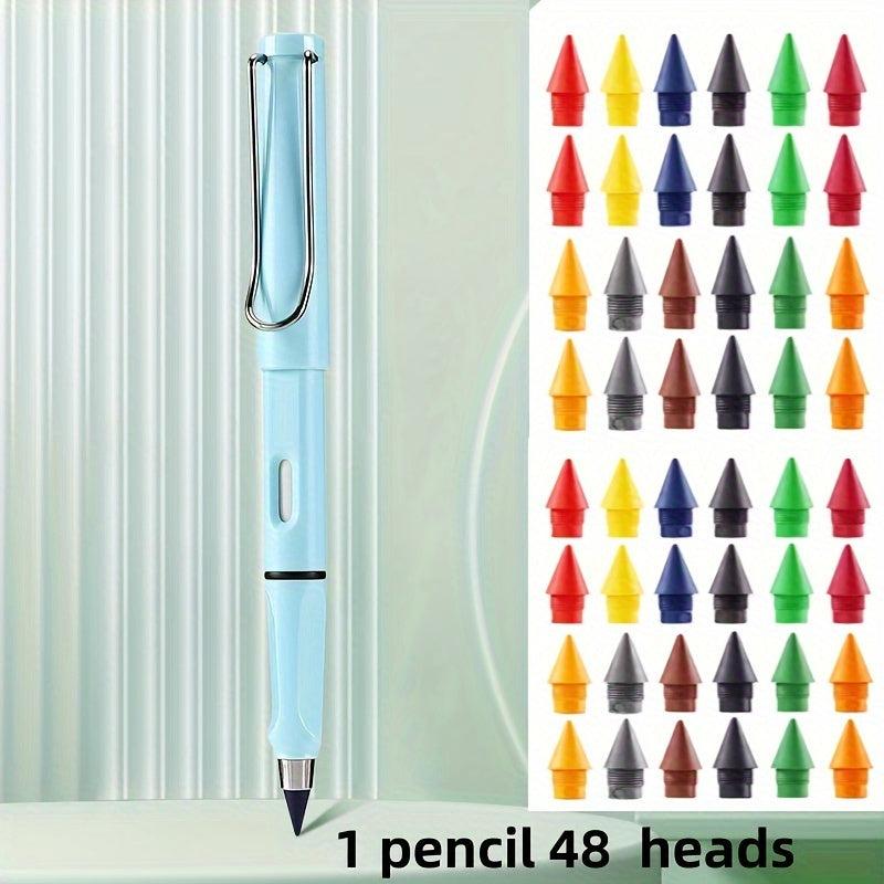 48pcs Colored Heads Pencil Macaron/Classic 0.5mm Magic Pen