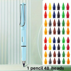 48pcs Colored Heads Pencil Macaron/Classic 0.5mm Magic Pen