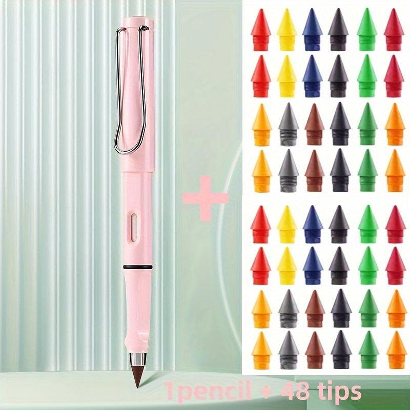 48pcs Colored Heads Pencil Macaron/Classic 0.5mm Magic Pen